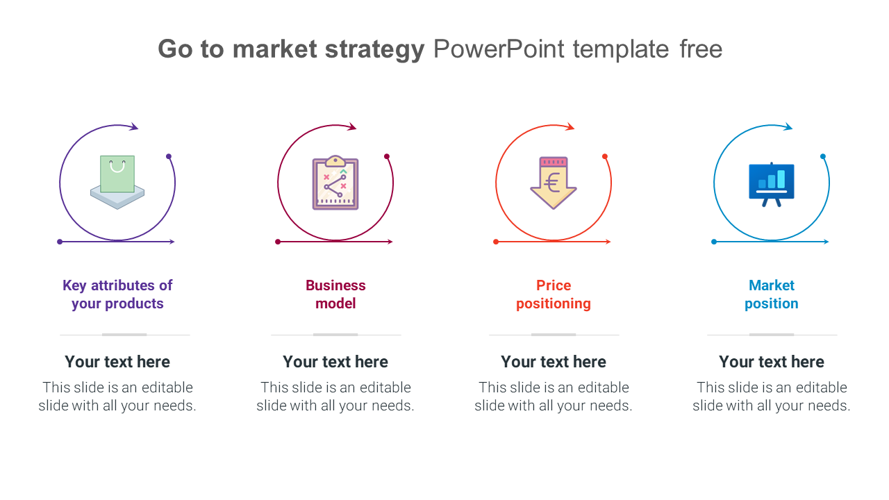 Free - Go To Market Strategy PowerPoint Template Free 